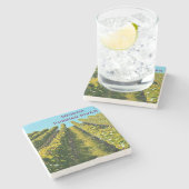 Sonomaのロシアのな川の大理石の石のコースター ストーンコースター (横)