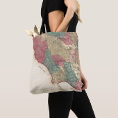 Sonoma郡カリフォルニアの地図 トートバッグ (クローズアップ)