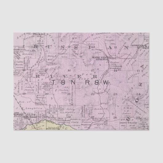 Sonoma郡、カリフォルニア23 薄葉紙 (正面)