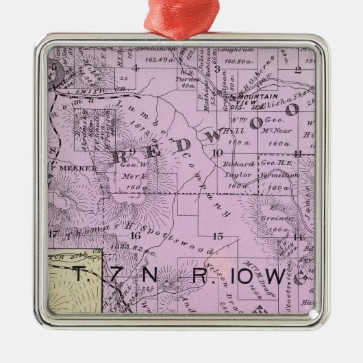 Sonoma郡、カリフォルニア8 メタルオーナメント (正面)