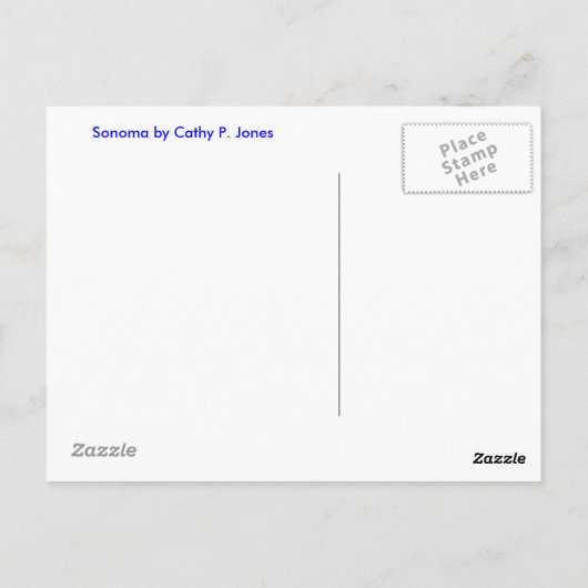 Sonoma ポストカード (裏面)