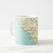 Sonoma CA Vintage Map Mug コーヒーマグカップ (正面左)