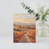 Sonoma Valley California Travel ポストカード (スタンド正面)