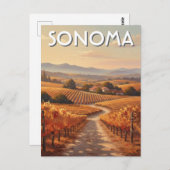 Sonoma Valley California Travel ポストカード (正面/裏面)