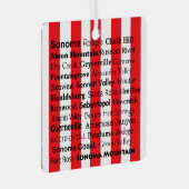 Sonoma Wine AVAs Ornament メタルオーナメント (正面右)