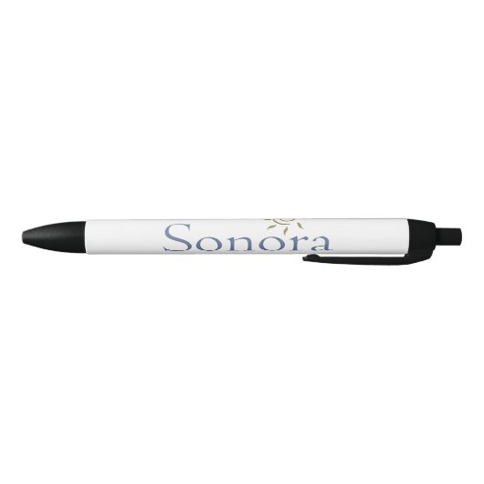 Sonora Branded Pen 黒ボールペン (ボトム)