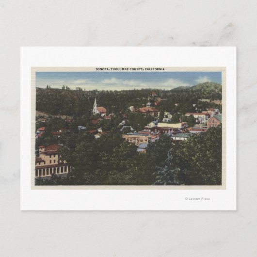 Sonora、CaliforniaAerial ViewSonora、CA ポストカード (正面)