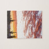 Sonoranの砂漠のカラフルな日の出の朝 ジグソーパズル (横)