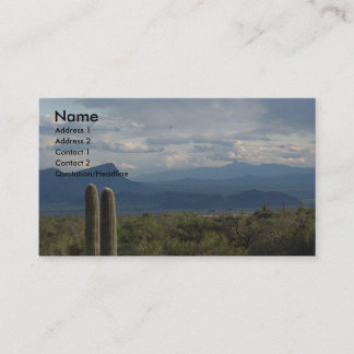 Sonoranの砂漠の名刺 名刺