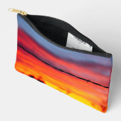 Sonoran Desert Sunset Barbed Wire Photo アクセサリーポーチ (見開き)