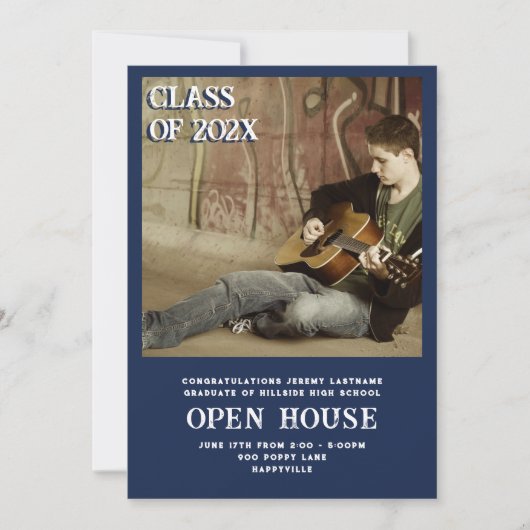 Sons卒業写真アナウンスオープンハウス 招待状 (正面)