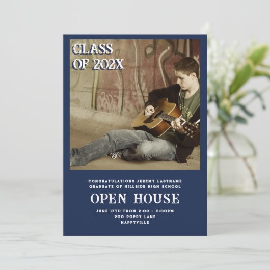 Sons卒業写真アナウンスオープンハウス 招待状 (スタンド正面)