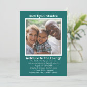 Sons養子写真パーティの招待状テンプレート 招待状 (スタンド正面)