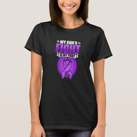 Son's Fight Is My Fight Epilepsy Survivor Epilepsy Tシャツ (正面)