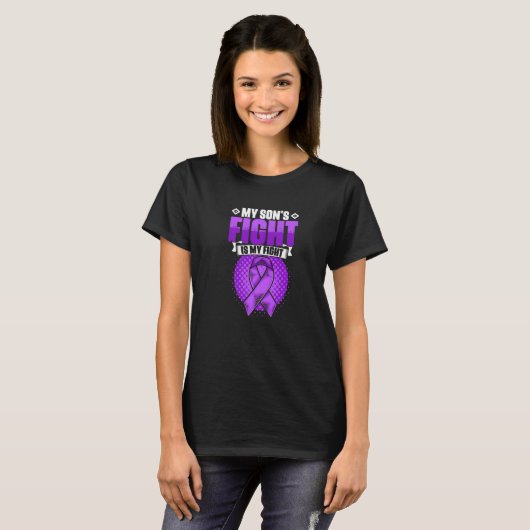 Son's Fight Is My Fight Epilepsy Survivor Epilepsy Tシャツ (正面フル)