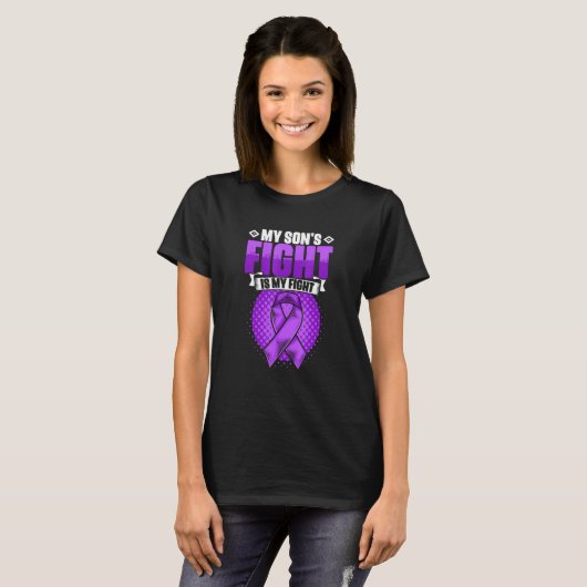 Son's Fight Is My Fight Epilepsy Survivor Epilepsy Tシャツ (正面フル)