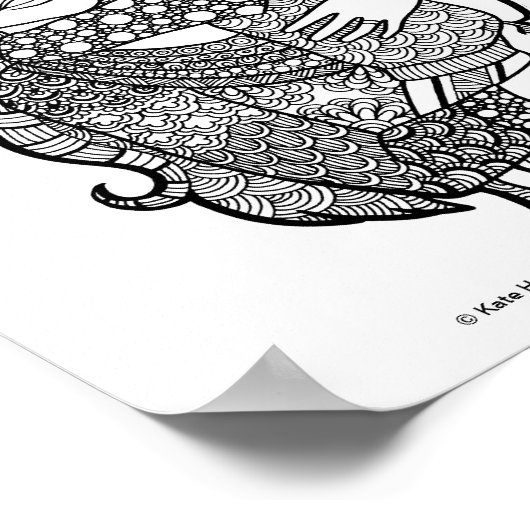 Son's love - Mother and Son Art Print ポスター (角)