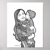 Son's love - Mother and Son Art Print ポスター (正面)
