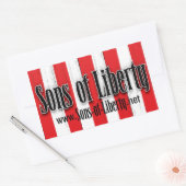 Sons of Liberty FLAGステッカー 長方形シール (封筒)