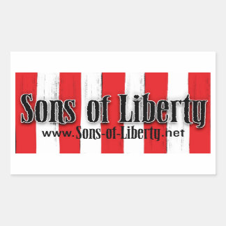 Sons of Liberty FLAGステッカー 長方形シール