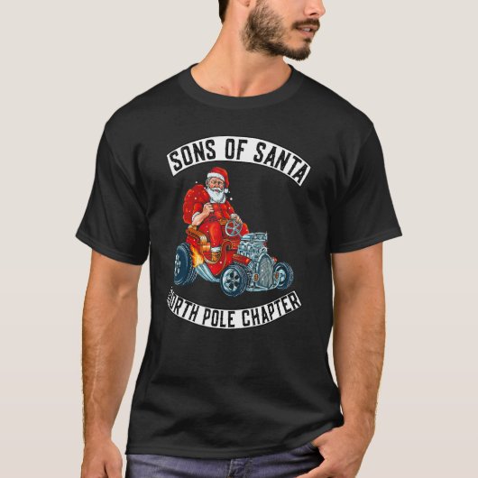 Sons Of Santa Merry Christmas Eve Rocker Xmas Go k Tシャツ (正面)