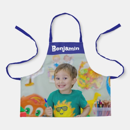 Sons Photo Boys Blue エプロン (正面)