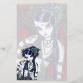 "Sonya"の種族の融合のベリーダンサーの文房具 便箋 (正面)