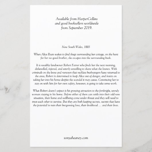 Sonya Heaneyによる地主の秘密 (裏面)