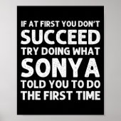 Sonya Name D Birthday Funny Christmas J  ポスター (正面)