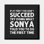 Sonya Name D Birthday Funny Christmas J  マグネット (正面)