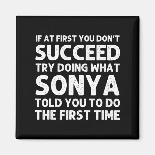 Sonya Name D Birthday Funny Christmas J  マグネット (正面)