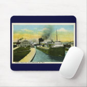 Sooの下の眺め、Sooロック、ミシガン州 マウスパッド (マウス)