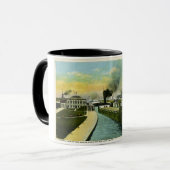 Sooの下の眺め、Sooロック、ミシガン州 マグカップ (正面左)