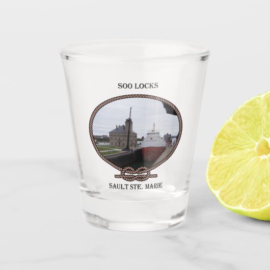 Sooはロープの小グラスを締めます ショットグラス (正面)