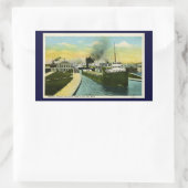 Soo Locksの下からの一般的なビュー、Soo、MI 長方形シール (バッグ)