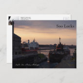 Soo Locks & Herbert C. Jacksonポストカード ポストカード (正面/裏面)