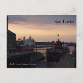 Soo Locks & Herbert C. Jacksonポストカード ポストカード