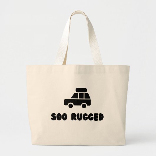 Soo Rugged Outdoorsyトートバッグforピクニック&ギア ラージトートバッグ (正面)