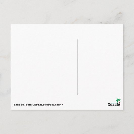 SOON 来  – ジャマイカ語 ポストカード (裏面)