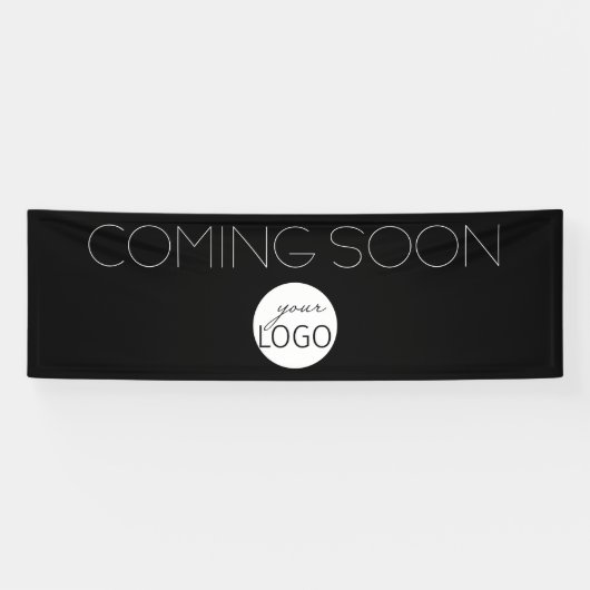 Soon Black来 and White BusinessロゴB 横断幕 (横)