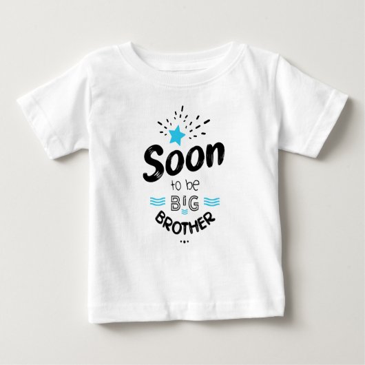 Soon to be big brother ベビーTシャツ (正面)