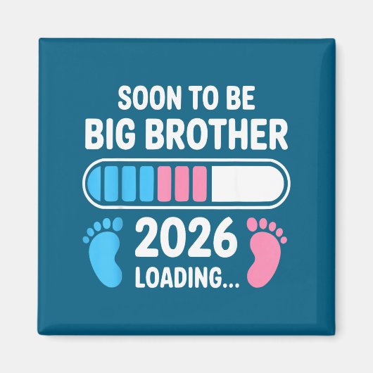 Soon To Be Big Brother 2026 New First Time Brother マグネット (正面)