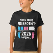 Soon To Be Big Brother 2026 New First Time Brother Tシャツ (正面)