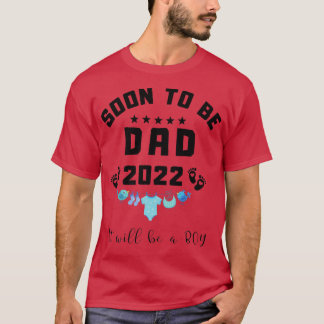 Soon to be Dad 2022 it will be a boy Pregnancy Ann Tシャツ