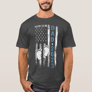 Soon To Be Dad 2023 First Time Fathers Day New Dad Tシャツ