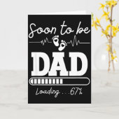 Soon To Be Dad 2026 Loading 67% New Baby Pregnancy カード (黄色い花)