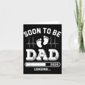 Soon To Be Dad 2026 Loading Baby Announcement For  カード (正面)