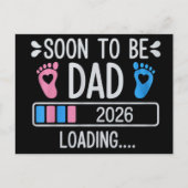 Soon to Be Dad 2026 Loading Pregnancy Announcement 案内ポストカード (正面)