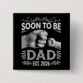 Soon to be Dad 2026 Pregnancy Announcement 缶バッジ (正面)