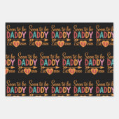 Soon to Be Daddy 2026 Loading Pregnancy Announce ラッピングペーパーシート (正面)